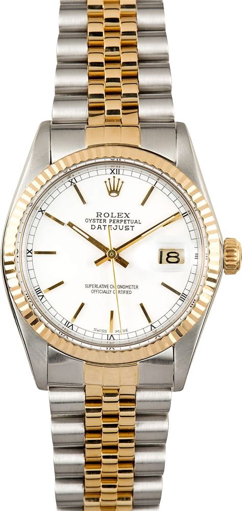 rolex datejust 16013 white dial|rolex 16013 datejust specs.